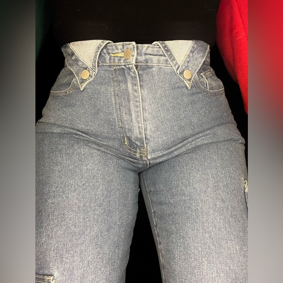 Blue Jean Cargo Jogger Pants 👖 - Picture 5 of 5